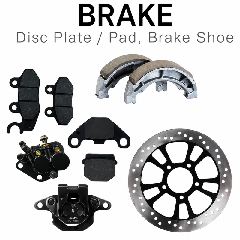 Caliper, Brake Pad, Disc Plate, Brake Shoe