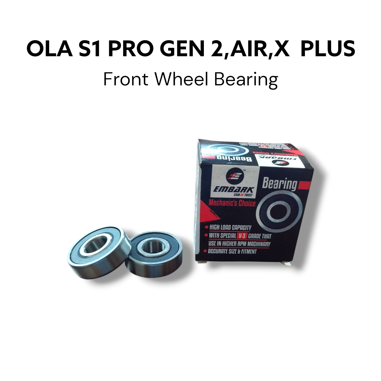 OLA S1 PRO GEN2, AIR, X, X PLUS FRONT WHEEL Bearings Set