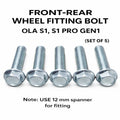 Front – Rear Wheel Fitting Bolt OLA S1, S1 PRO GEN1 (Set of 5)
