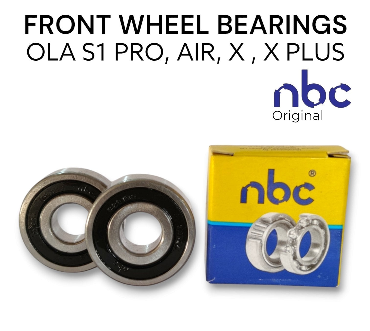 OLA S1 PRO GEN2, AIR, X, X PLUS FRONT WHEEL Bearings Set NBC