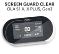 Ola device screen guard clear for Ola S1 X, X Plus, Gen3 on a white background