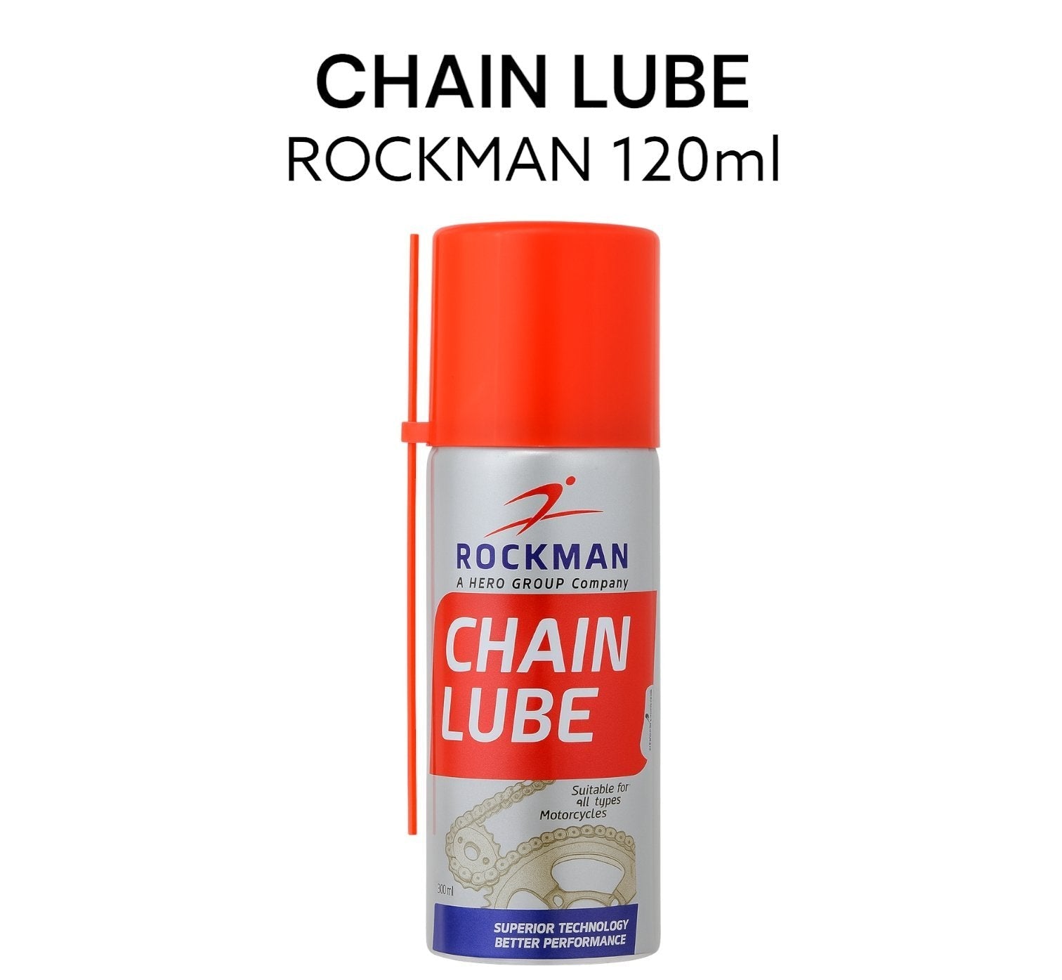 CHAIN Lube ROCKMAN 120ml for All Chain Model Bike & Scooter