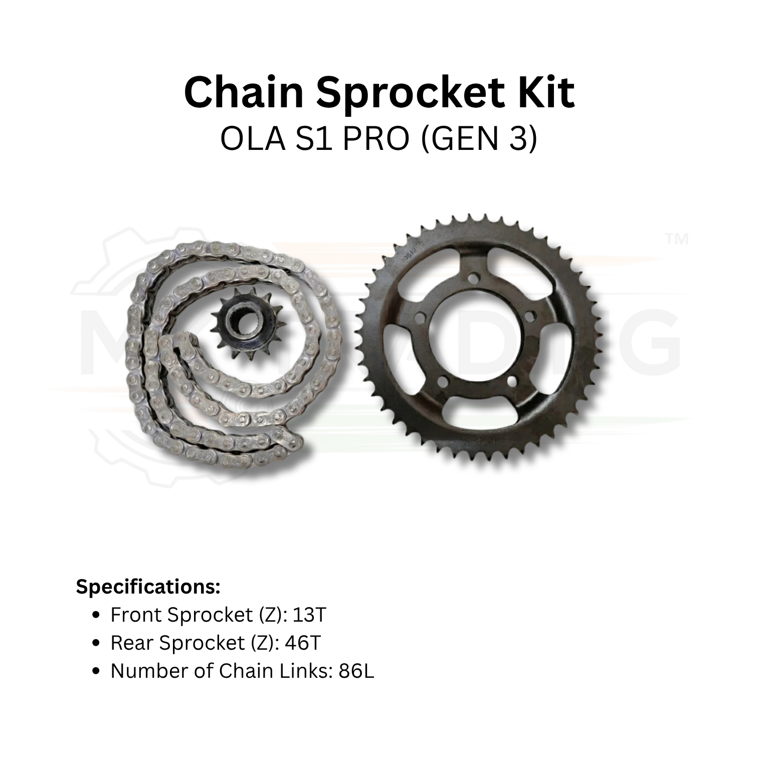 Chain Sprocket Kit for OLA S1 PRO (GEN 3) – ROLON Original