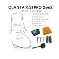 OLA S1 AIR, S1 PRO Gen2 Safety Guard Front, Rear STEEL (Chrome)