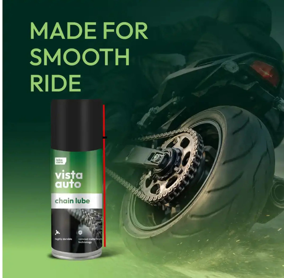 Vista Auto Care Chain Lube Spray 110ml for Bike & Motorcycles