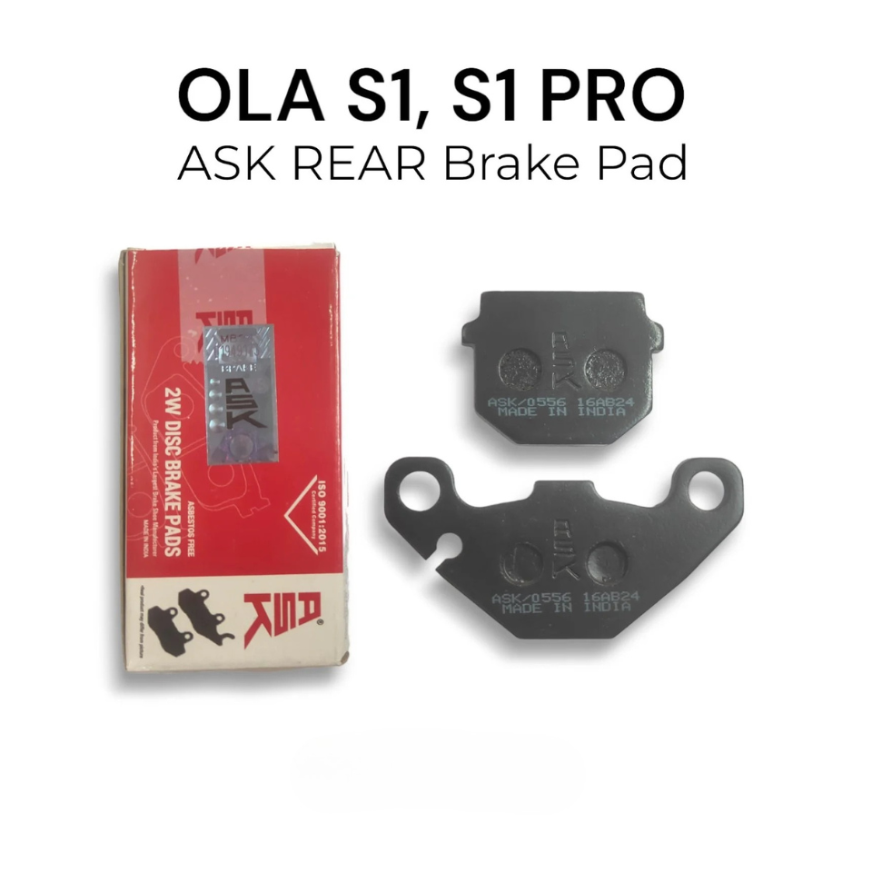OLA S1 / S1 PRO Gen1 / S1 PRO GEN2 / S1 PRO GEN3 ASK Front & Rear Brake Pads Combo