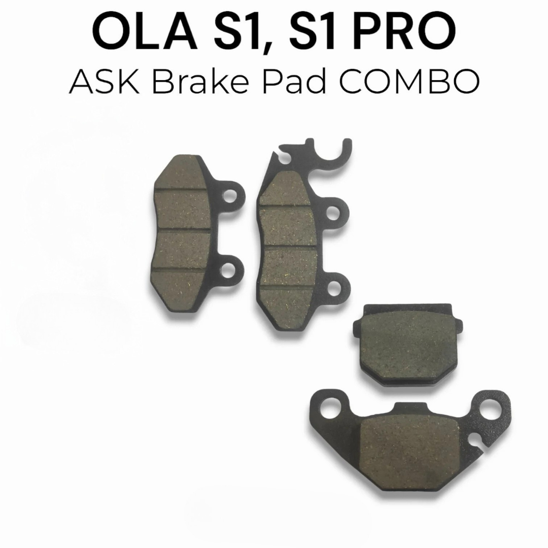 OLA S1 / S1 PRO Gen1 / S1 PRO GEN2 / S1 PRO GEN3 ASK Front & Rear Brake Pads Combo