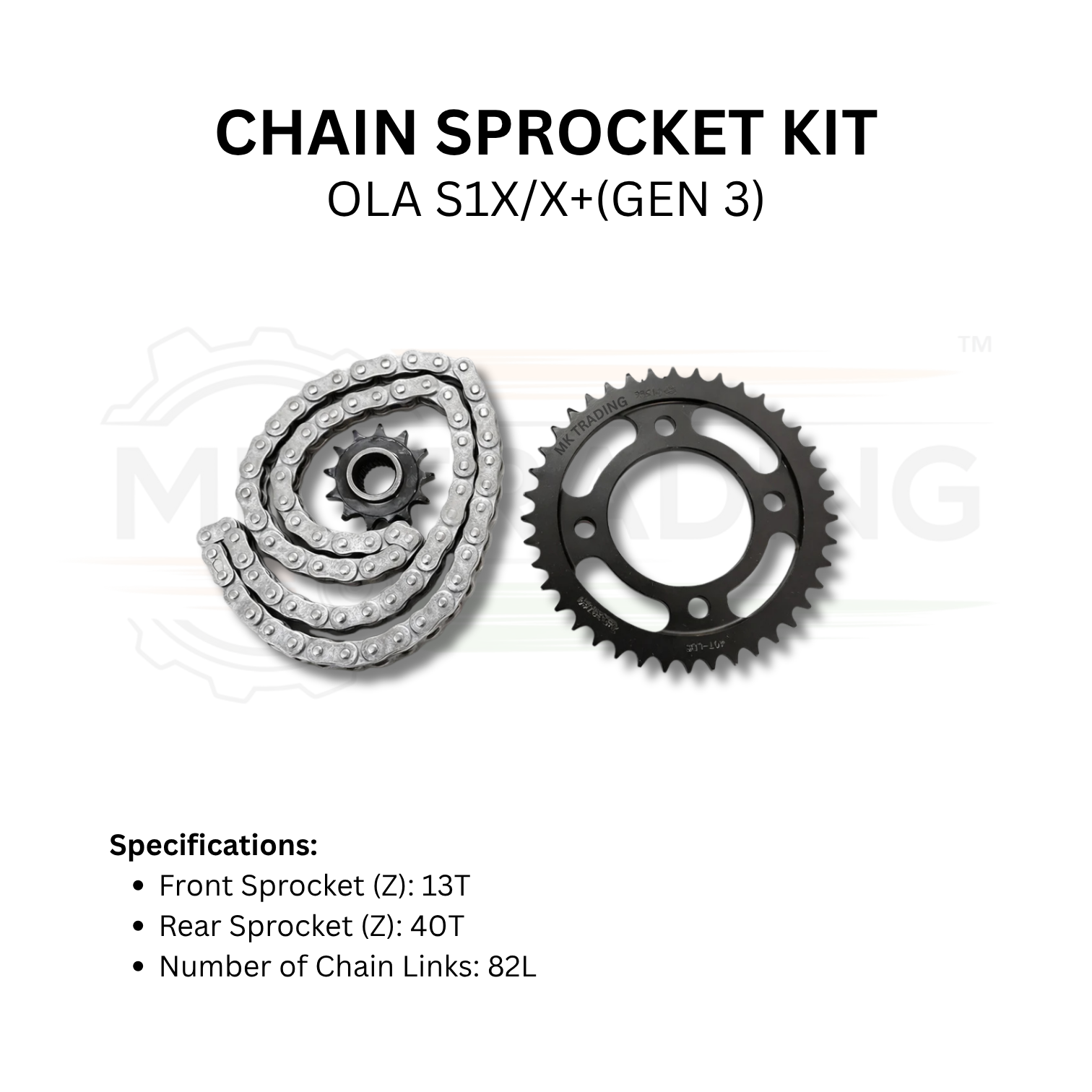 Chain Sprocket Kit for OLA S1X/X+(GEN 3) – ROLON Original