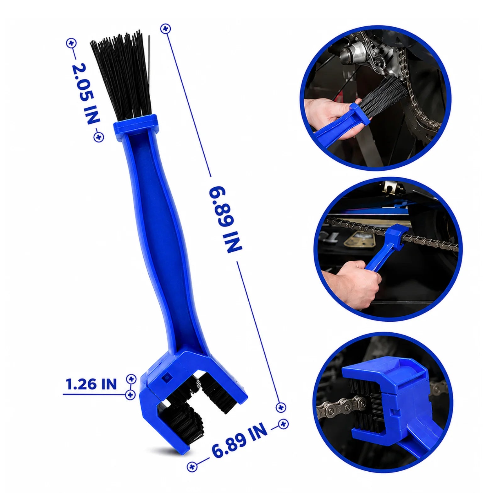 Chain Cleaning Brush for All Bikes & Scooters