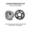 Chain Sprocket Convertion Kit for OLA S1 PRO GEN2 with fitting Bolt – ROLON Original