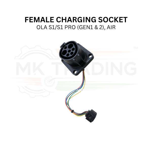 Female Charging Socket with Wires - OLA S1/S1 PRO (GEN1 & 2), AIR (Refurbished)