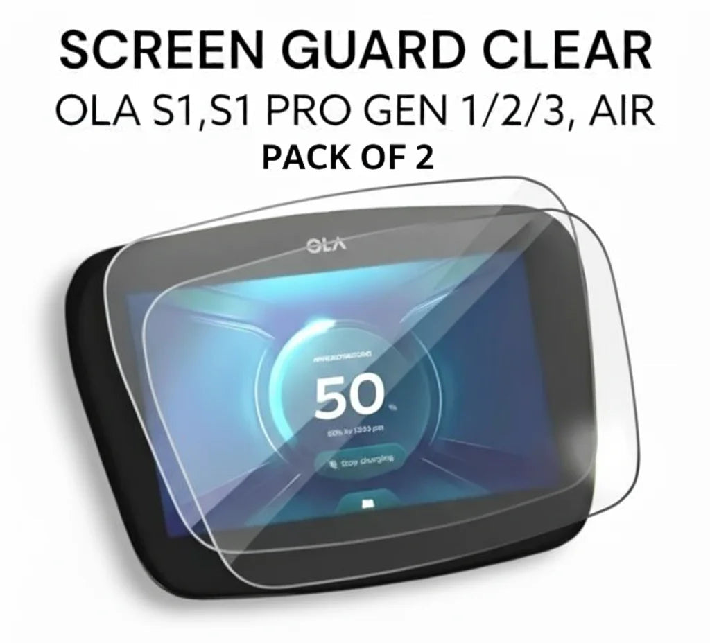 OLA S1/S1 PRO, S1 AIR, S1 PRO Gen2 Screen Protector Guard Clear (Pack of 2) – Special Offer