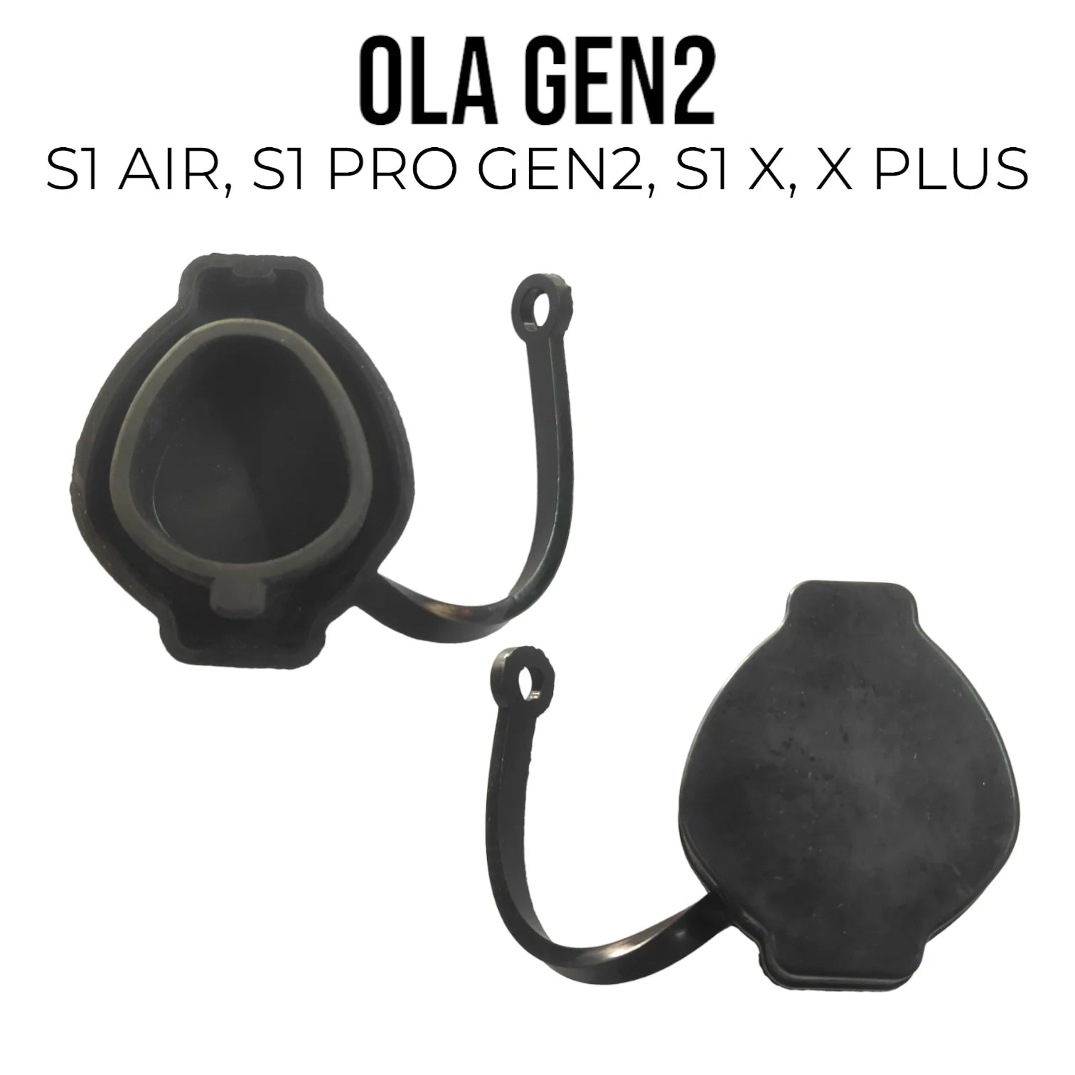 Black earbud housing with 'OLA GEN2' branding on a white background