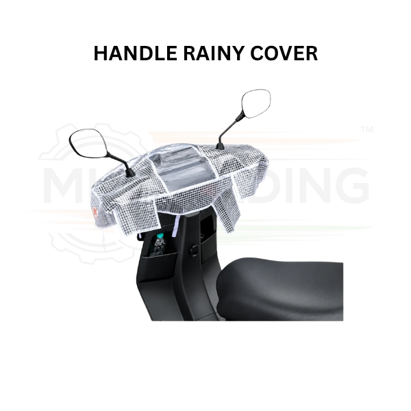 WHITE Waterproof Display Safety Handle Rain Cover for OLA Electric Scooter