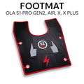 Black and red foot mat with S1 logo on a white background