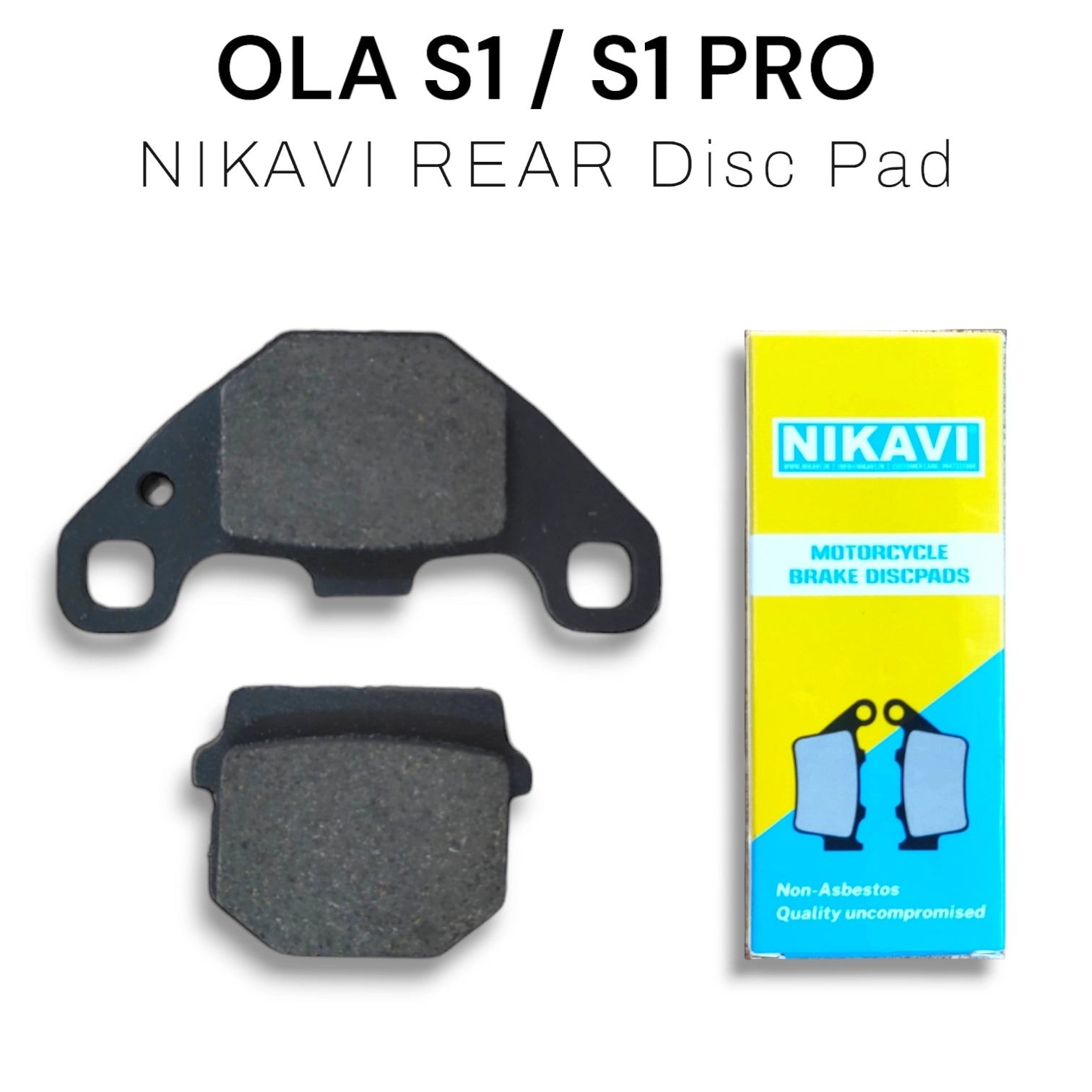 OLA S1 / S1 PRO Gen1 / S1 PRO GEN2 Front & Rear Brake Pads Combo NIKAVI