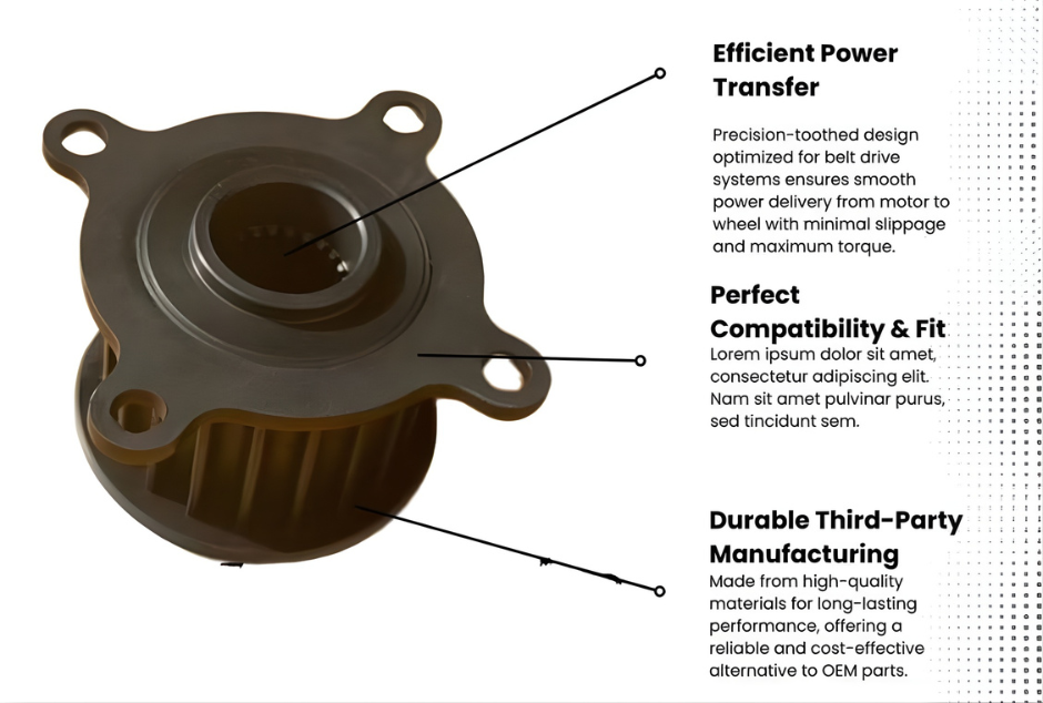OLA S1, S1 PRO GEN1 & GEN2 Motor Belt Pulley
