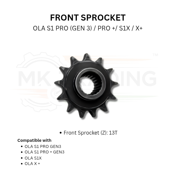 Front sprocket for OLA S1 PRO models on a white background